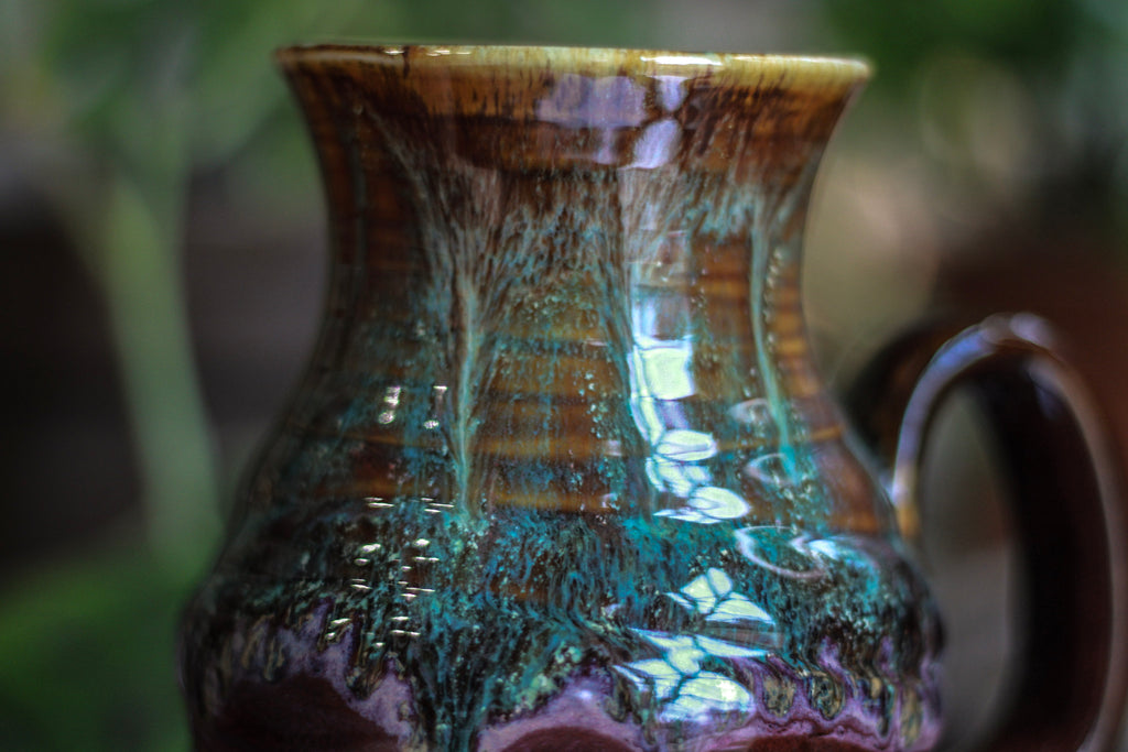 23-D Aqua Falls Flared Notched Textured Mug, 22 oz.