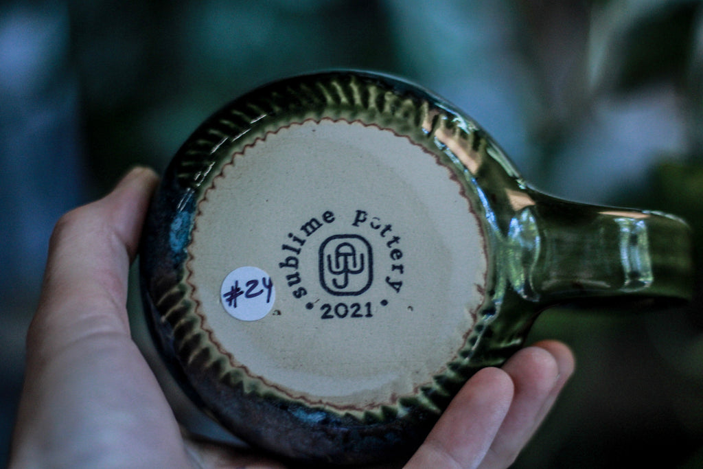 EXPERIMENTAL AUCTION #24 Squat Textured Mug, 10 oz.