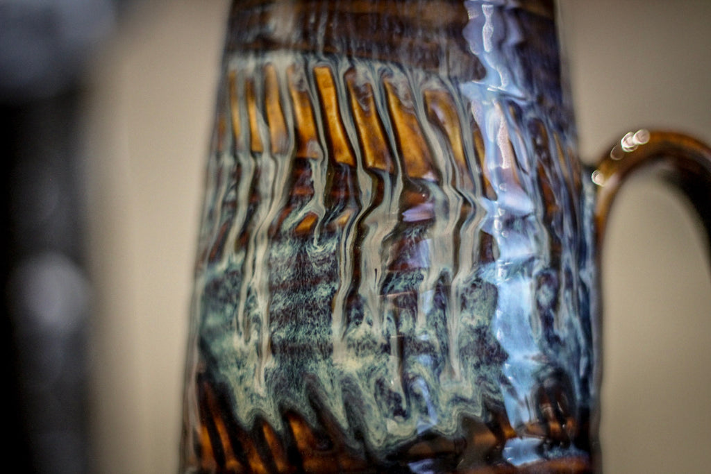 24-E Tribal Wave Textured Stein, 20 oz.