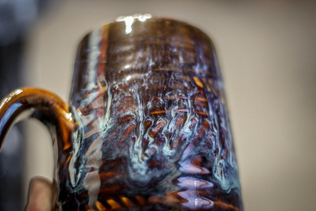 24-E Tribal Wave Textured Stein, 20 oz.