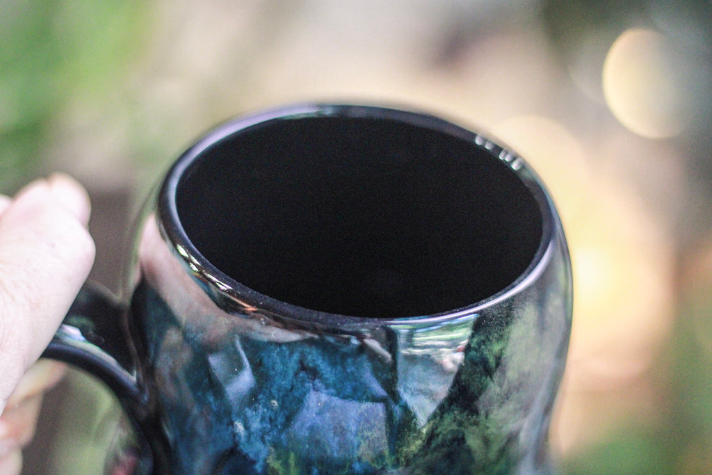 23-C Chrysocholla Gourd Mug, 21 oz.