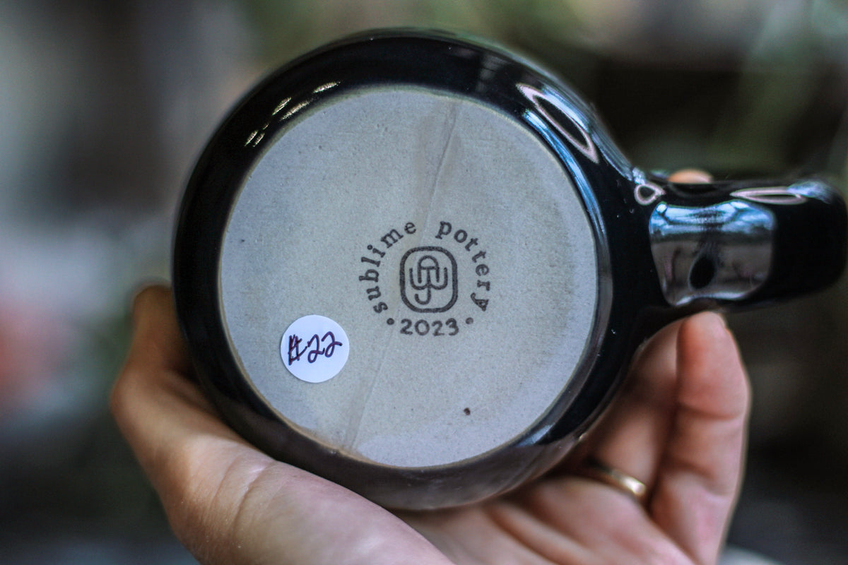 22-C Midnight Oasis Notched Mug, 24 oz.