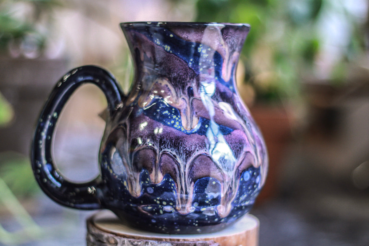 24-D Cosmic Amethyst Grotto Flared Acorn Notched Mug - TOP SHELF, 22 oz.