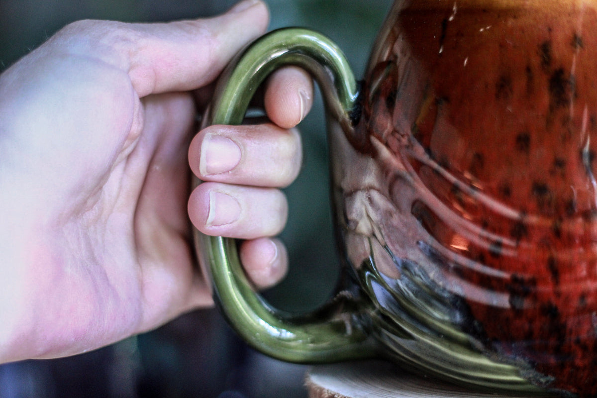 16-D Molten Melon Squat Textured Mug, 33 oz.