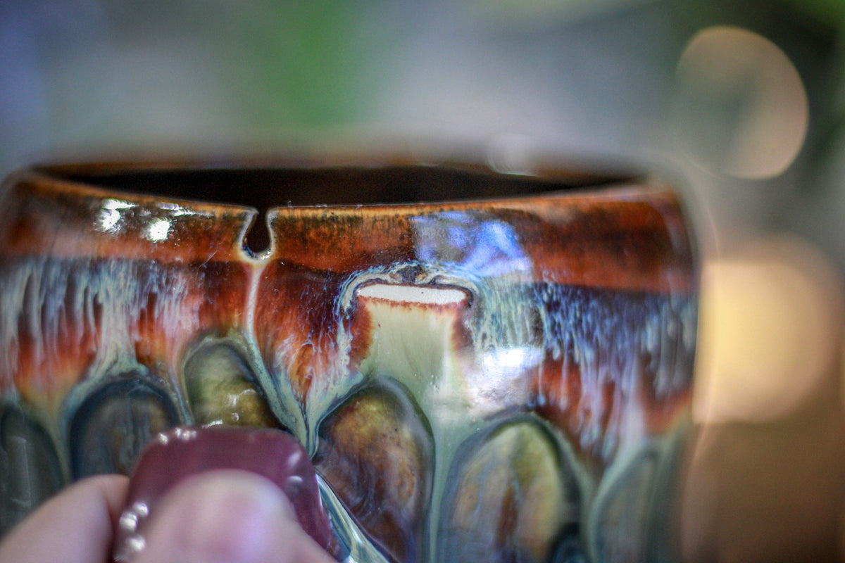 25-C New Earth Notched Pitcher, 33 oz.