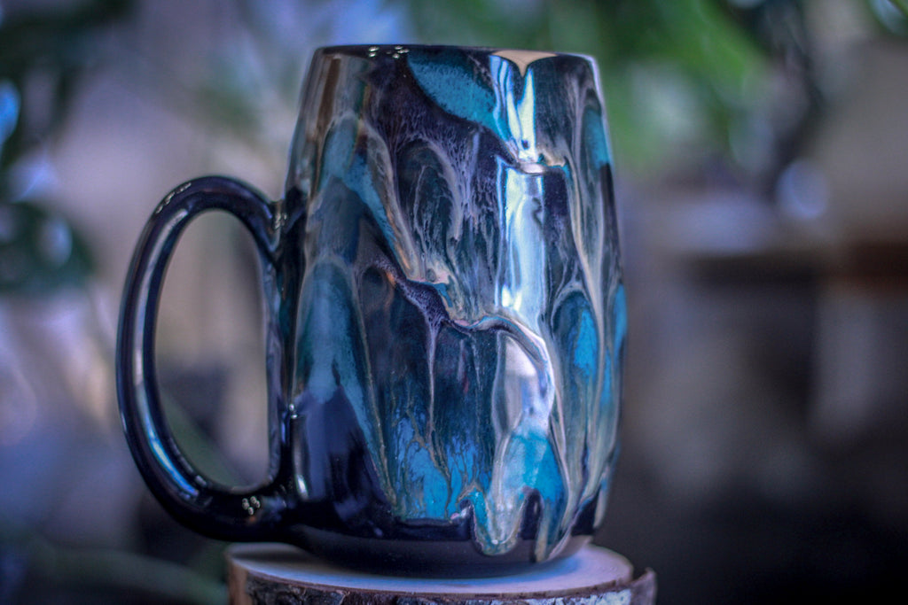 26-D Turquoise Grotto Stein Mug - TOP SHELF, 23 oz.