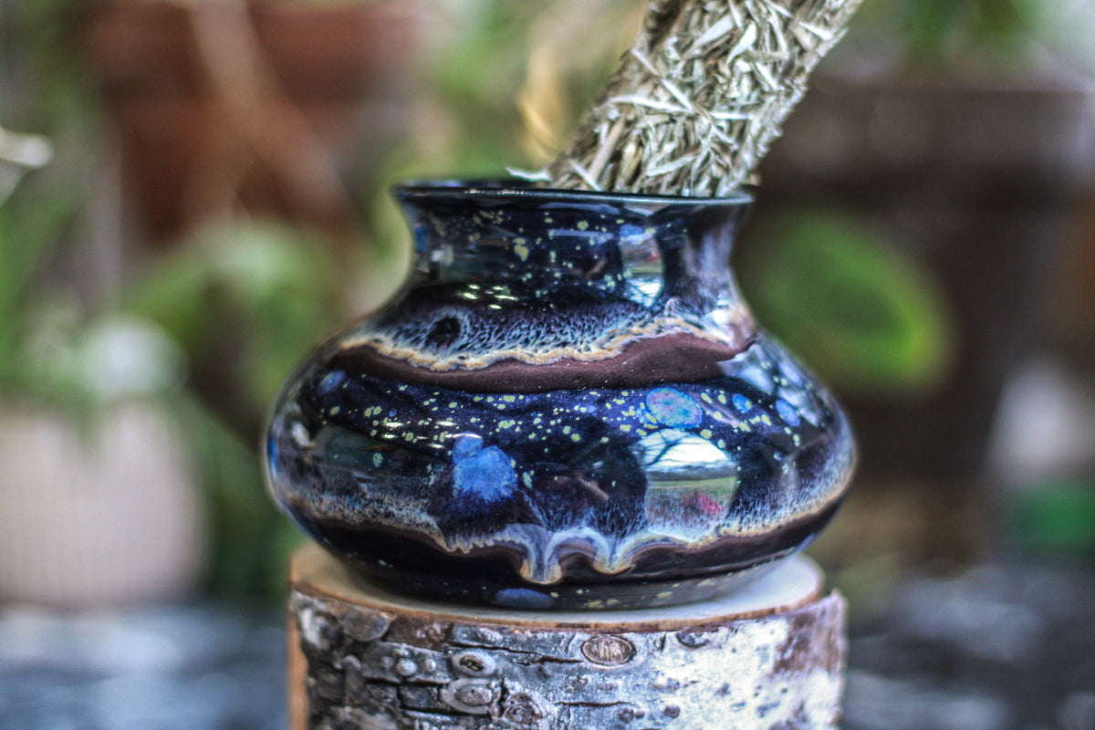 23-E Cosmic Amethyst Grotto Smudge Cup/Vase, 12 oz.