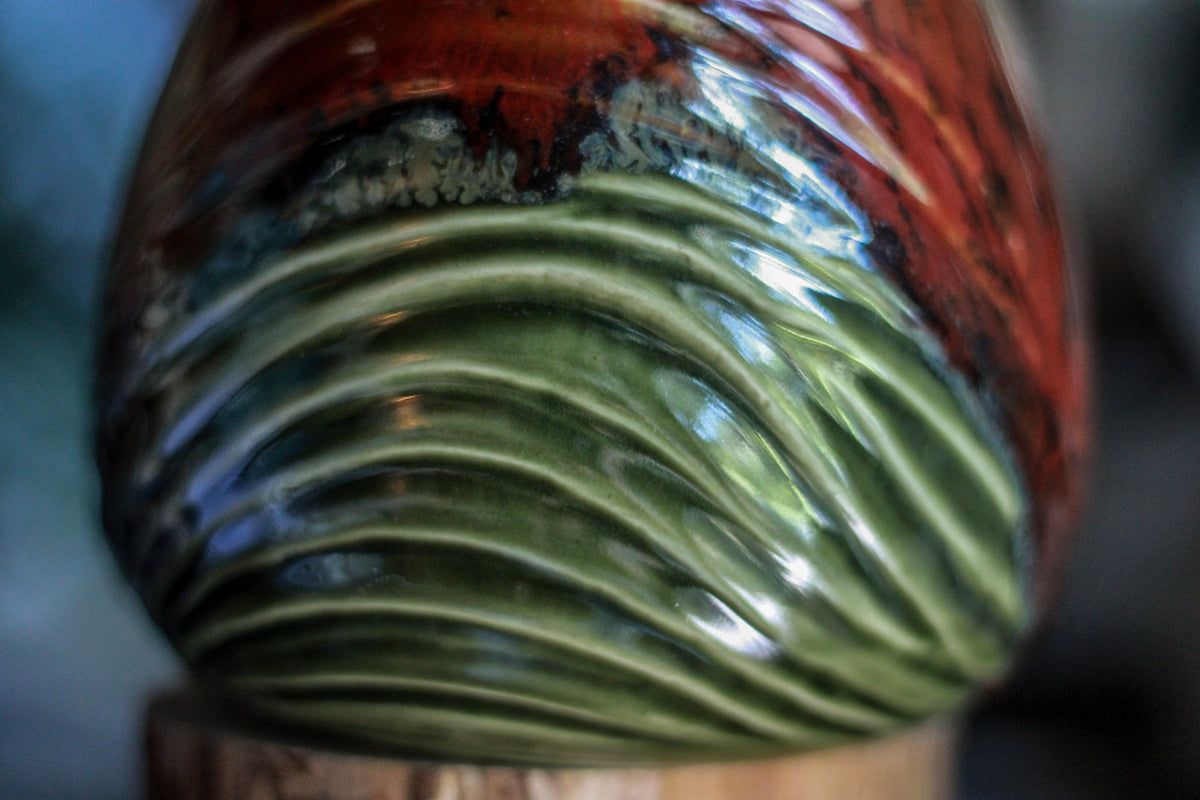 16-D Molten Melon Squat Textured Mug, 33 oz.