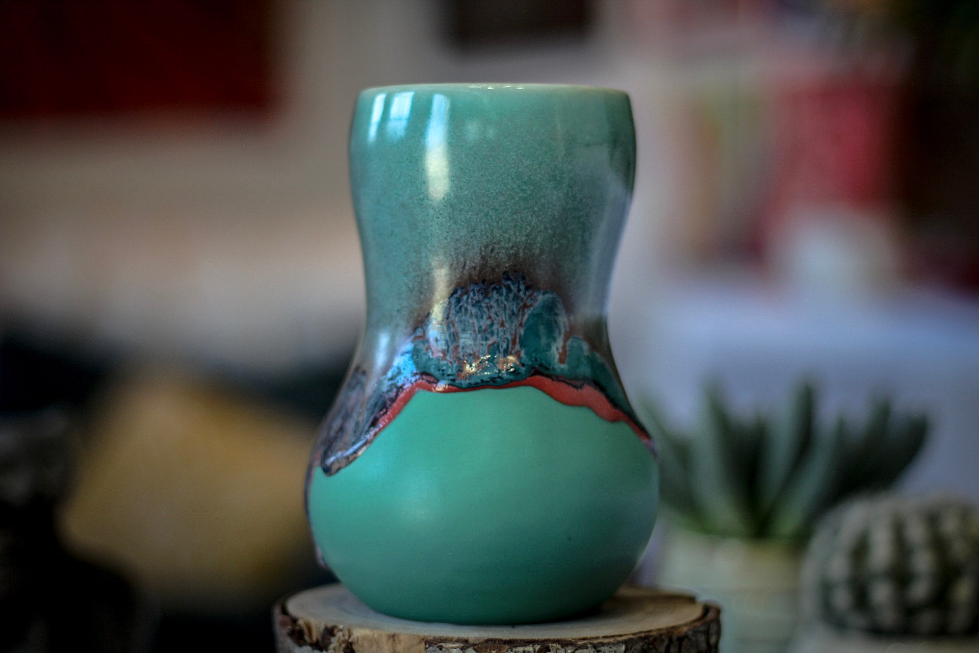 01-B Sonora Notched Gourd Mug - TOP SHELF, 18 oz.