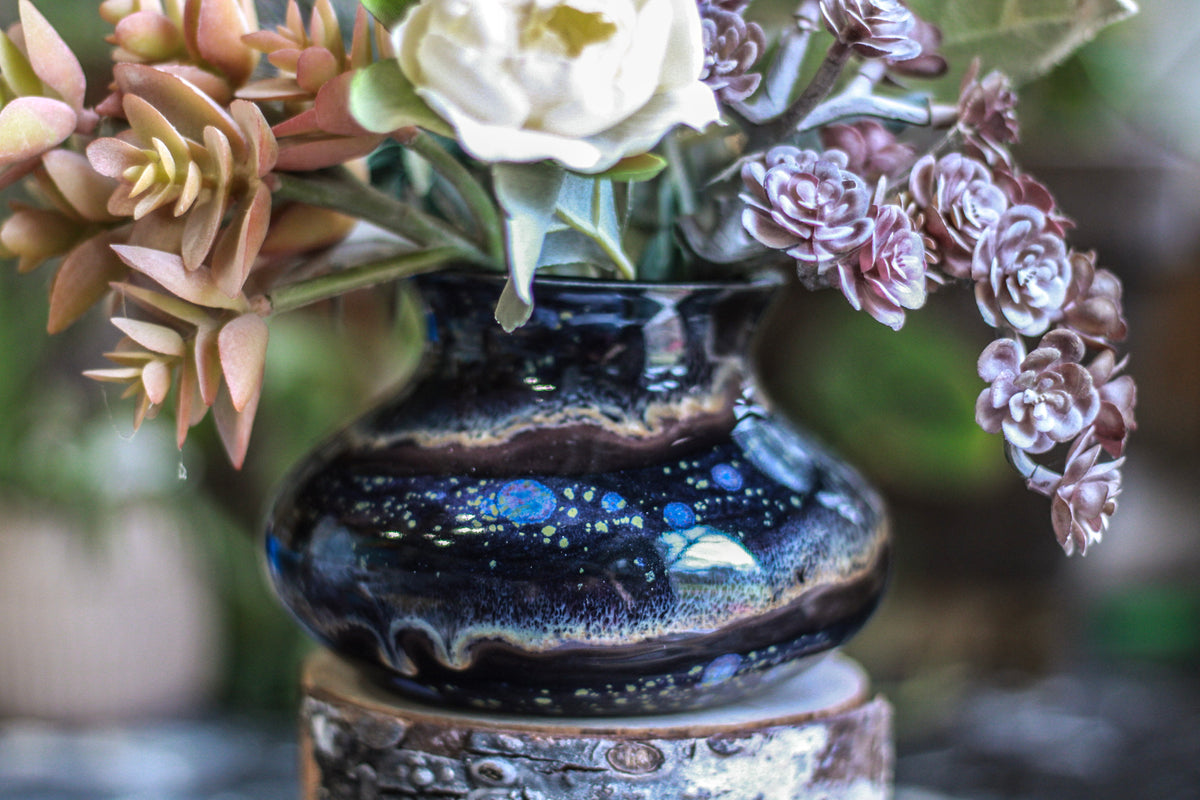 23-E Cosmic Amethyst Grotto Smudge Cup/Vase, 12 oz.
