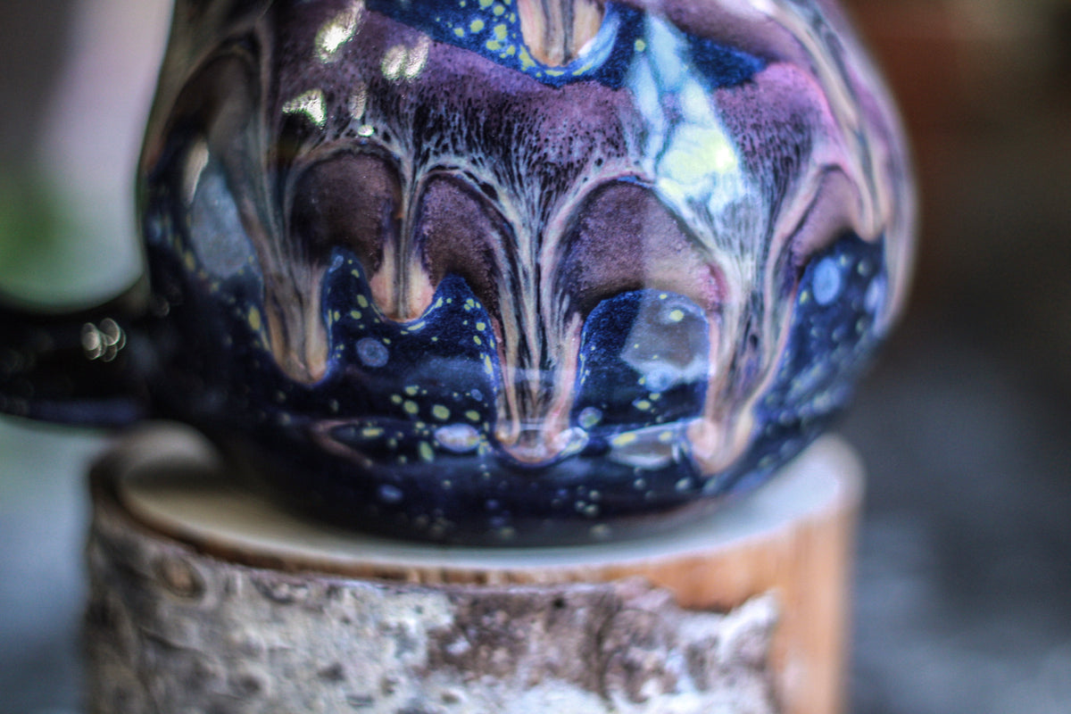 24-D Cosmic Amethyst Grotto Flared Acorn Notched Mug - TOP SHELF, 22 oz.