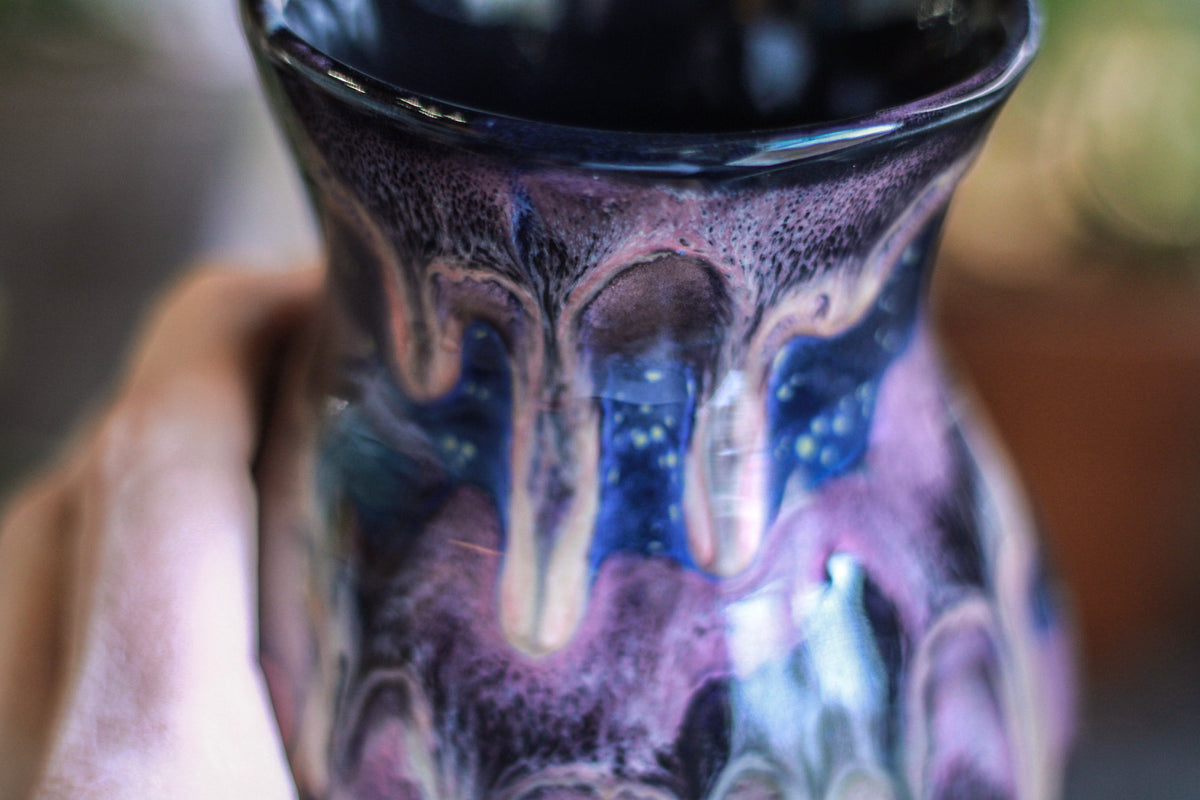 24-D Cosmic Amethyst Grotto Flared Acorn Notched Mug - TOP SHELF, 22 oz.