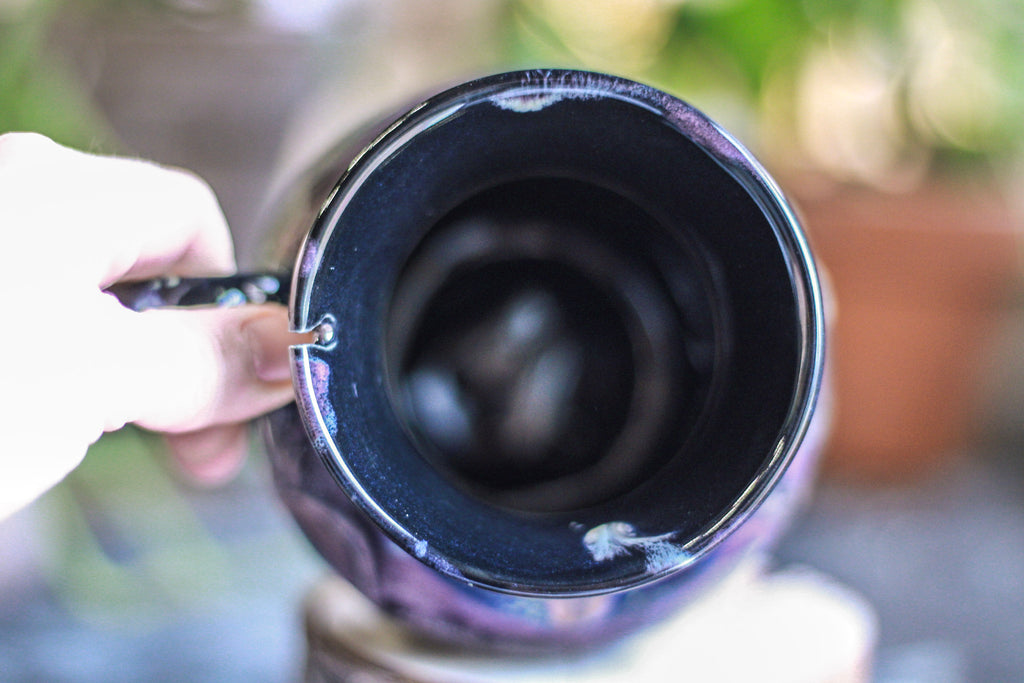 24-D Cosmic Amethyst Grotto Flared Acorn Notched Mug - TOP SHELF, 22 oz.