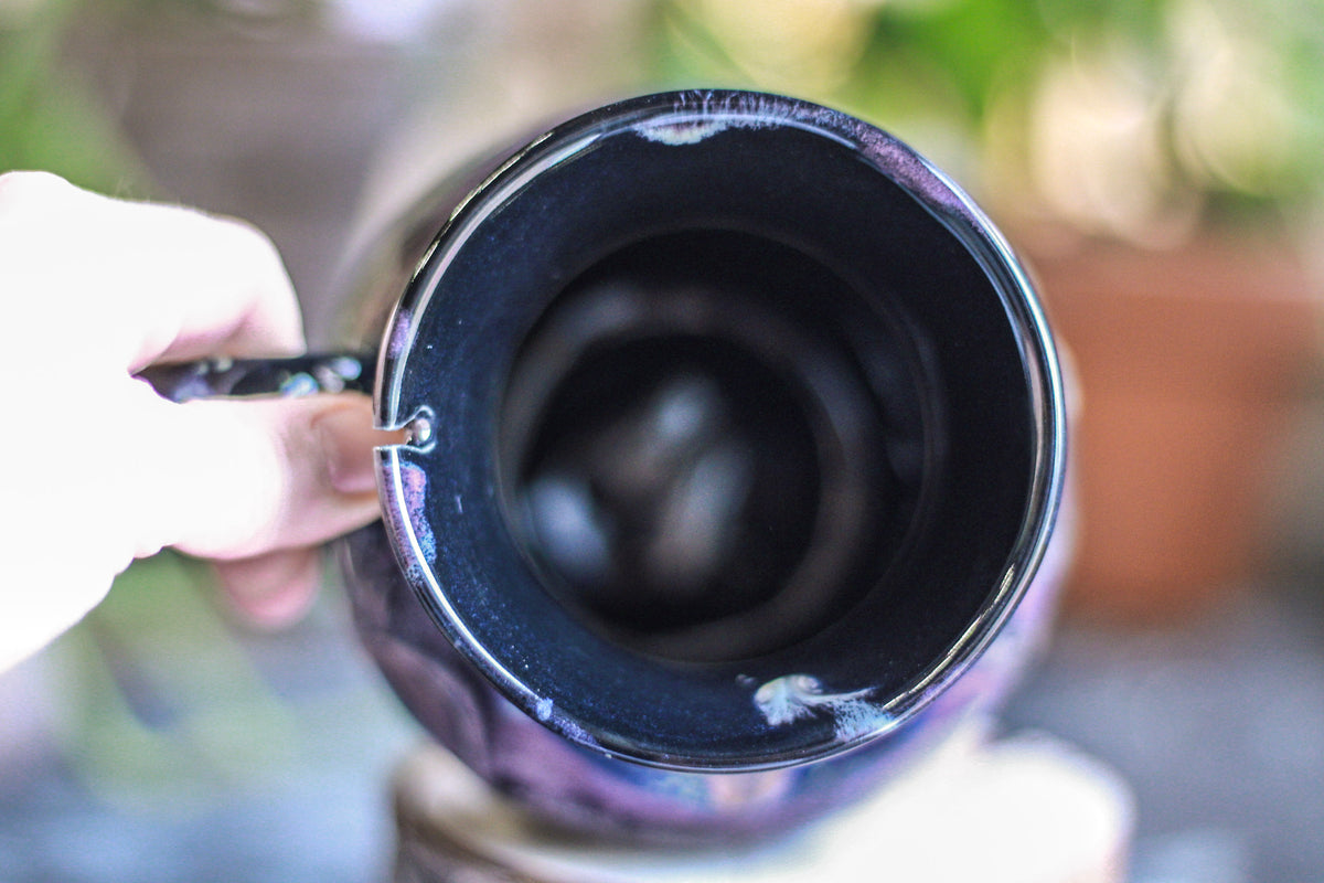 24-D Cosmic Amethyst Grotto Flared Acorn Notched Mug - TOP SHELF, 22 oz.