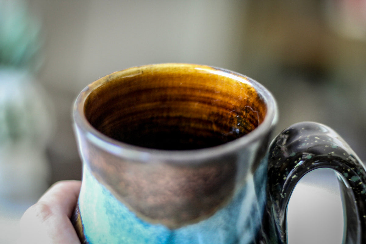 28-B Copper Agate Barely Flared Acorn Mug, 20 oz.