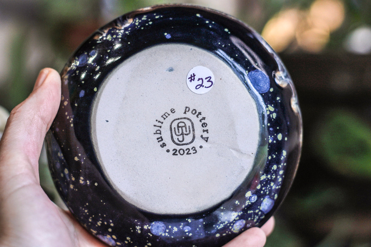 23-E Cosmic Amethyst Grotto Smudge Cup/Vase, 12 oz.