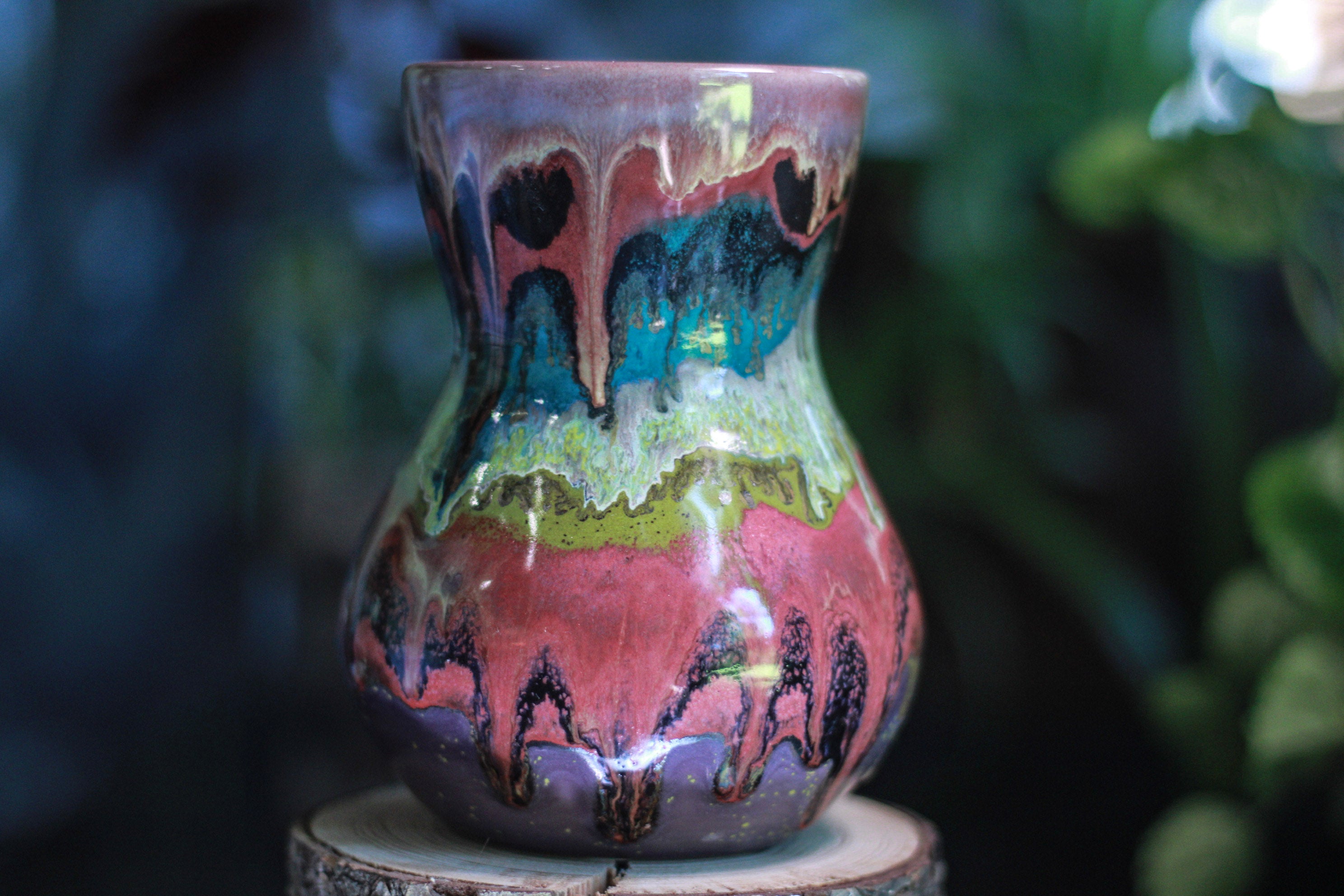 03-A Purple Rainbow Grotto Flared Mug - TOP SHELF, 20 oz.