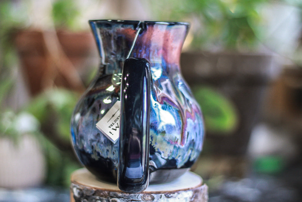 24-B Black Rainbow Grotto Flared Notched Mug, 22 oz.