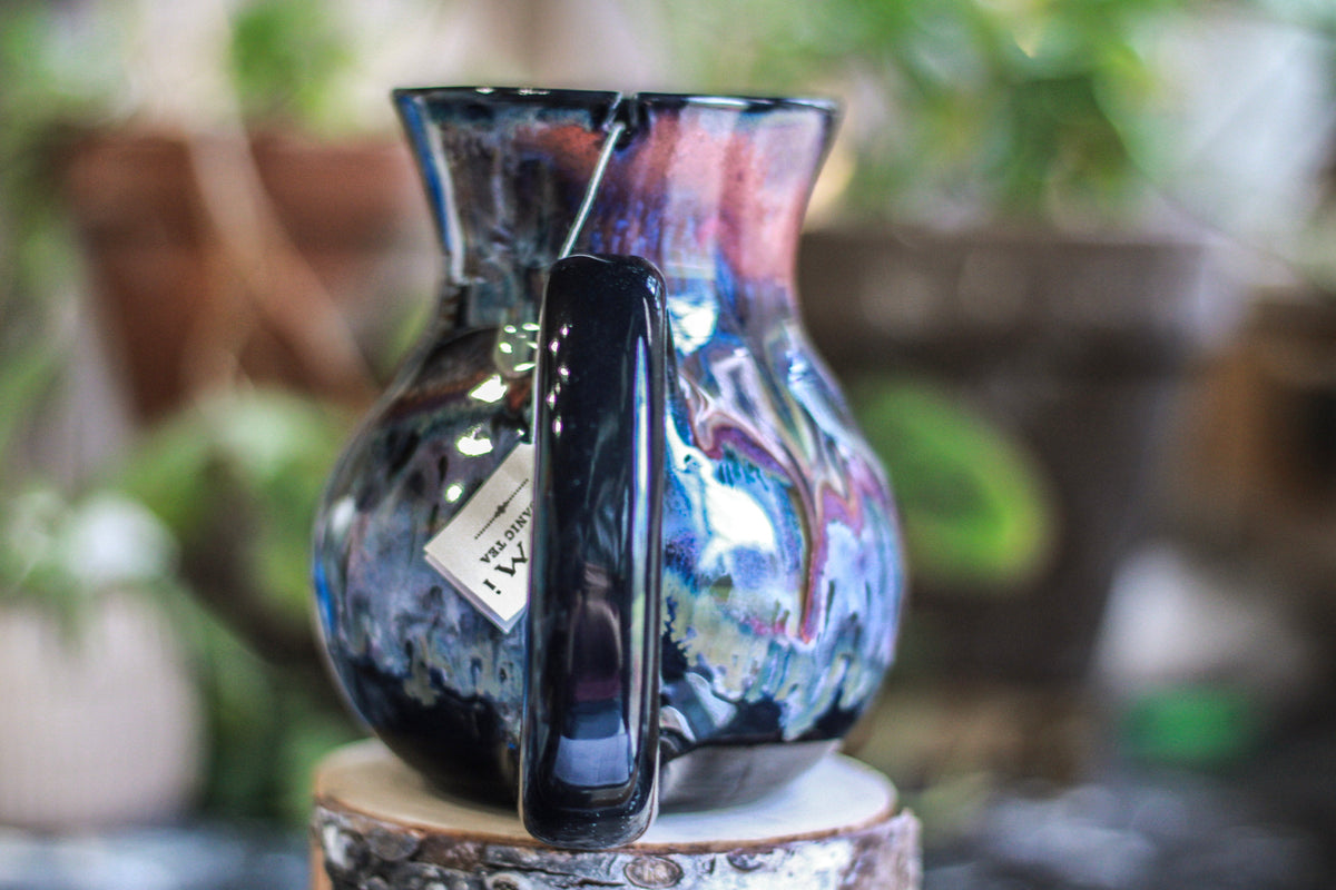 24-B Black Rainbow Grotto Flared Notched Mug, 22 oz.
