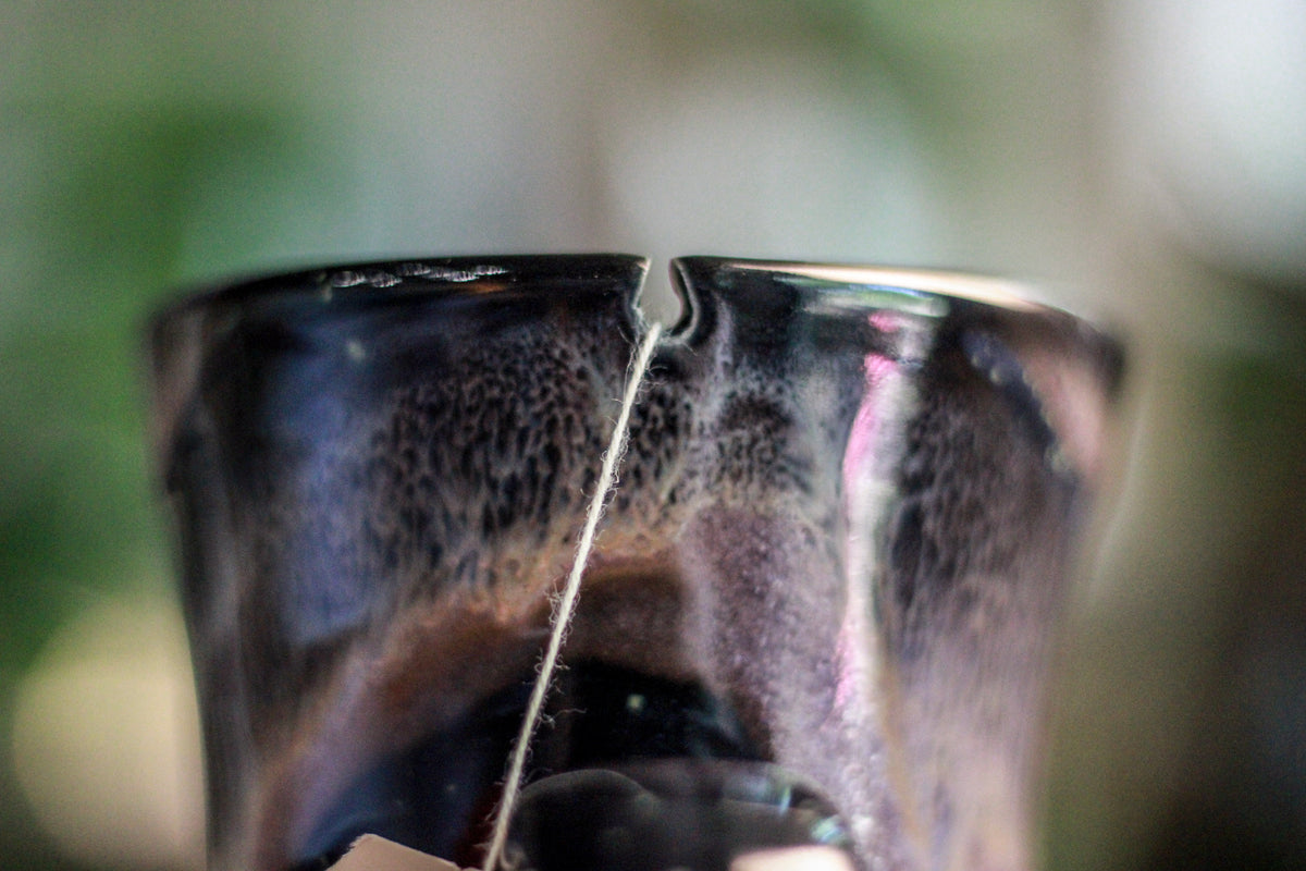 28-C Cosmic Amethyst Grotto Barely Flared Notched Acorn Mug, 28 oz.
