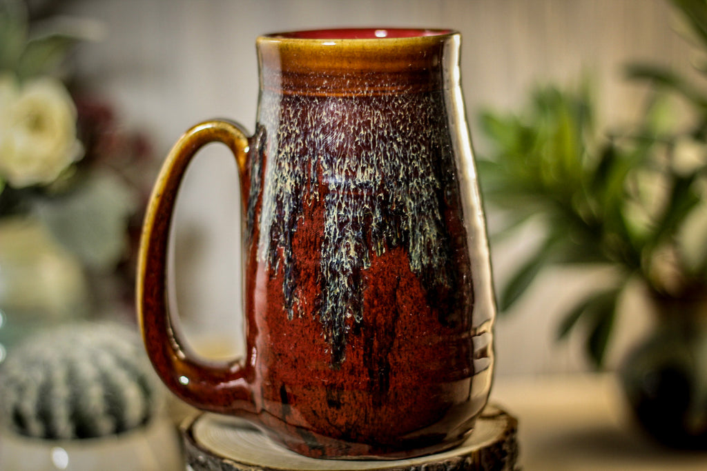 48 EXPERIMENTAL MISFIT Barely Flared Textured Mug, 19 oz.
