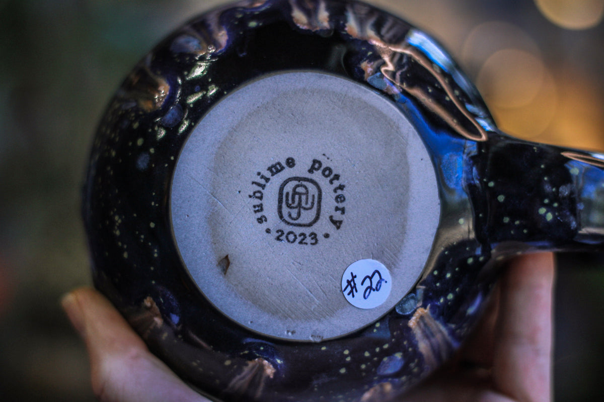 DRAWING WINNER: 22-C Cosmic Amethyst Grotto Flared Mug, 24 oz.