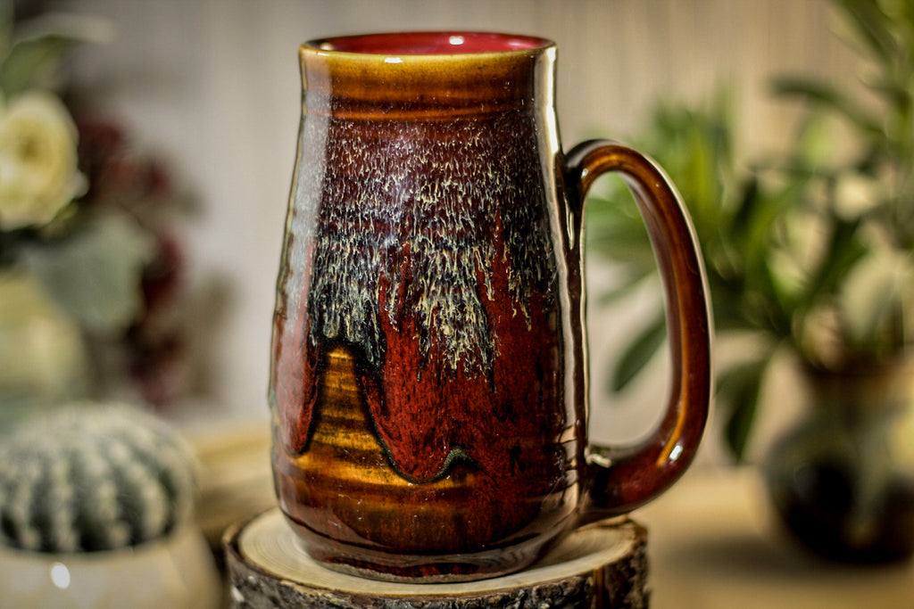 48 EXPERIMENTAL MISFIT Barely Flared Textured Mug, 19 oz.