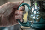 EXPERIMENT AUCTION #27 Barely Flared Spiral Mug - MISFIT, 13 oz.