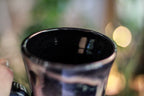 28-C Cosmic Amethyst Grotto Barely Flared Notched Acorn Mug, 28 oz.