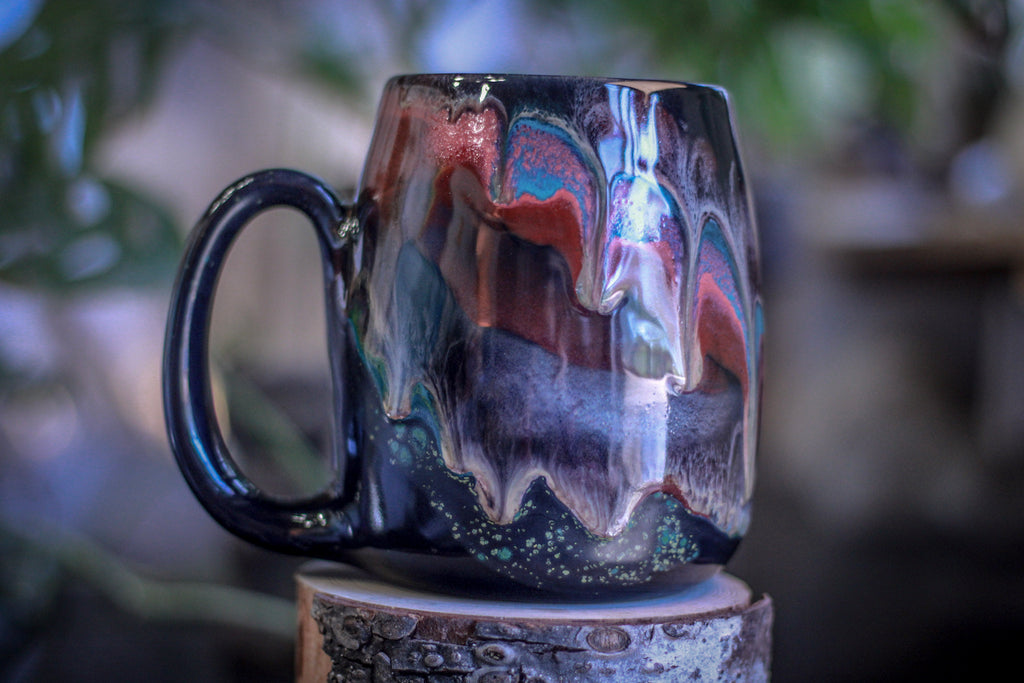 28-B Cosmic Grotto Squat Stein Mug - TOP SHELF, 24 oz.