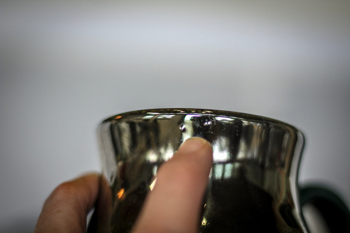EXPERIMENT AUCTION #27 Barely Flared Spiral Mug - MISFIT, 13 oz.