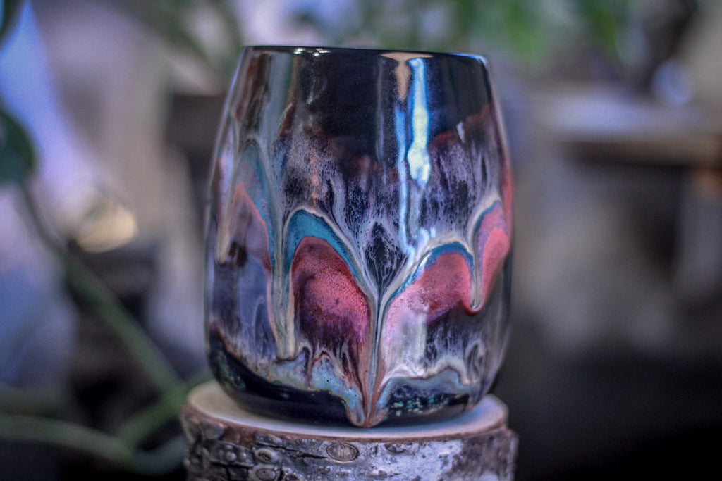 28-B Cosmic Grotto Squat Stein Mug - TOP SHELF, 24 oz.