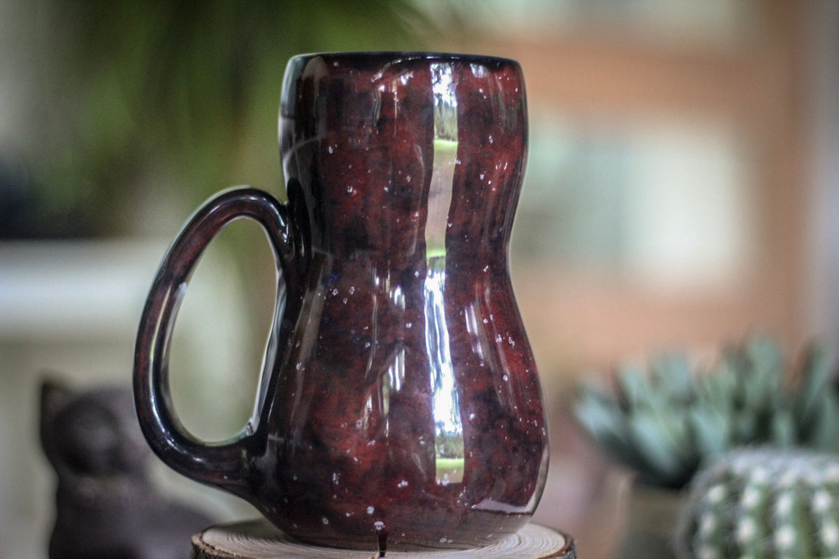 28-B Dragon's Blood Agate Gourd Mug - ODDBALL, 18 oz. - 15% off