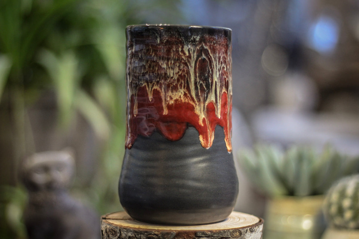 27-E Scarlet Cavern Textured Mug, 19 oz.