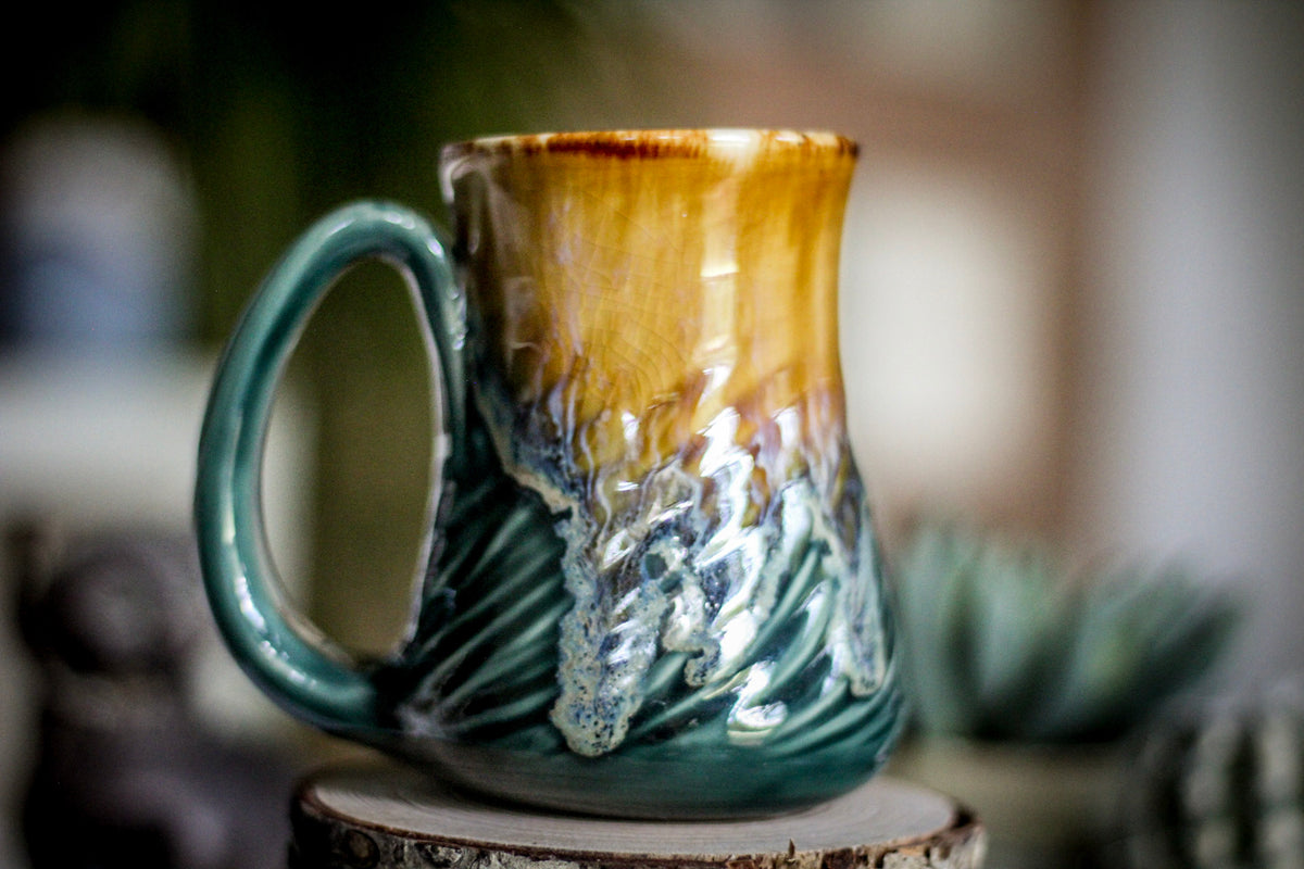 P-01 Barely Flared Textured Mug, 12 oz.