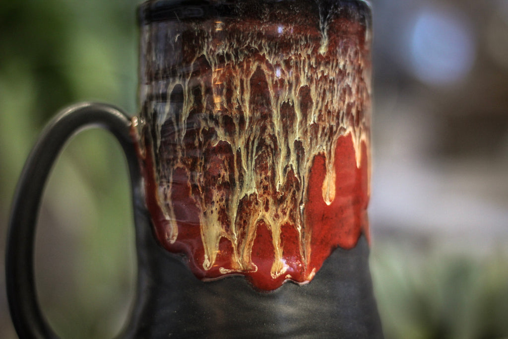 27-E Scarlet Cavern Textured Mug, 19 oz.