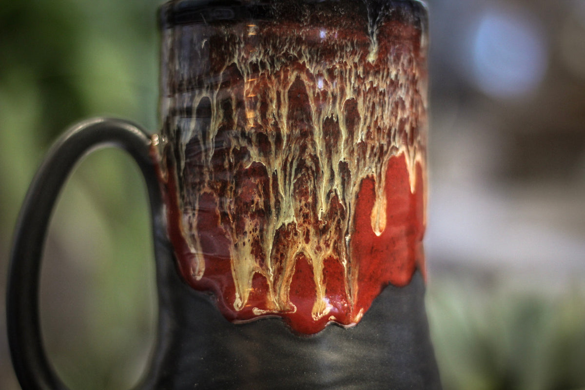 27-E Scarlet Cavern Textured Mug, 19 oz.