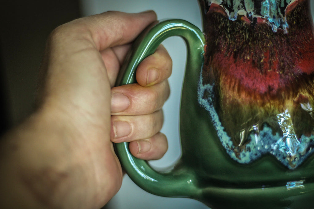 03-A Alpine Mountain Meadow Flared Acorn Mug - TOP SHELF, 19 oz.