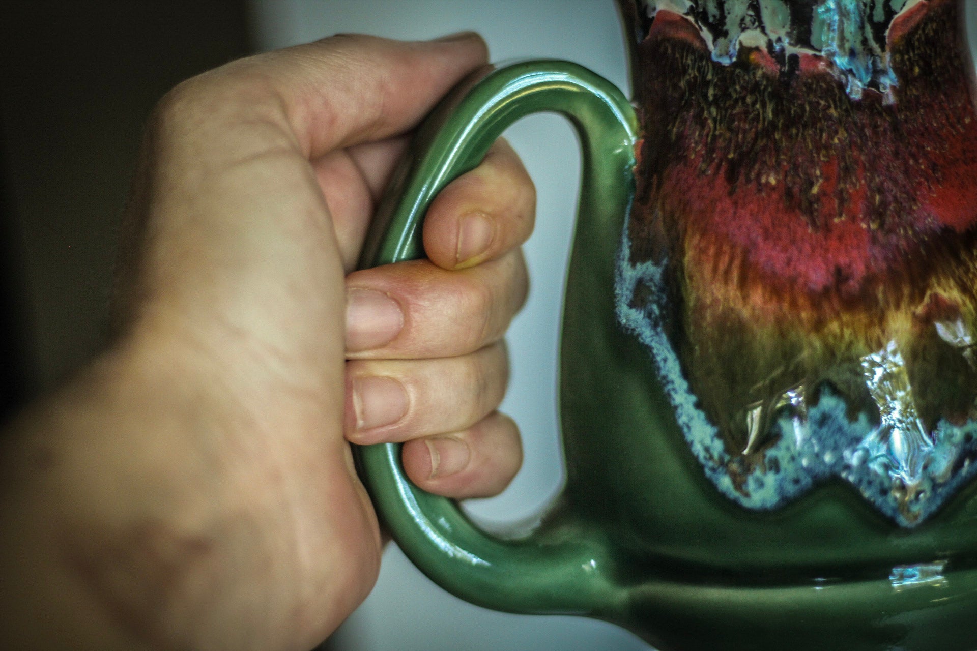 03-A Alpine Mountain Meadow Flared Acorn Mug - TOP SHELF, 19 oz.