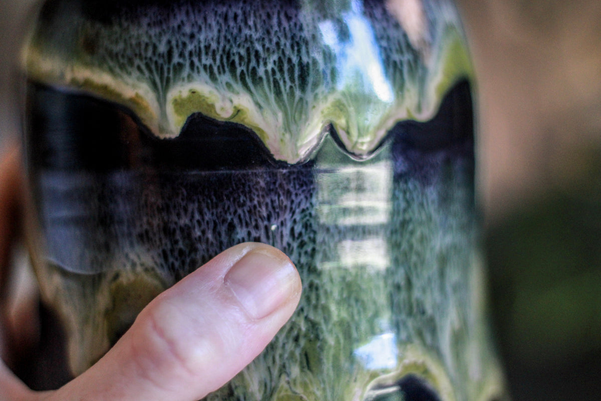 23-D Mossy Grotto Notched Gourd Mug, 24 oz.