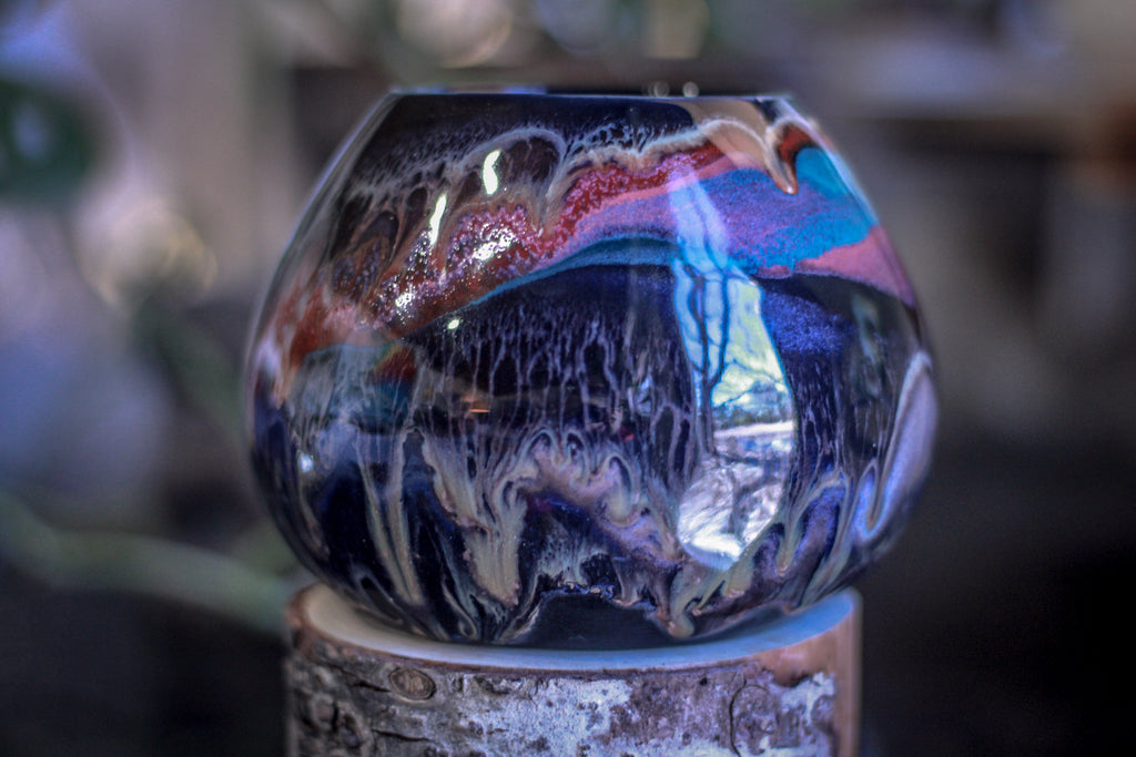 29-B Cosmic Grotto Vase, 27 oz.