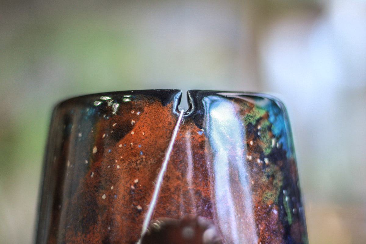 26-A Rainbow Stellar Notched Mug - TOP SHELF, 24 oz.