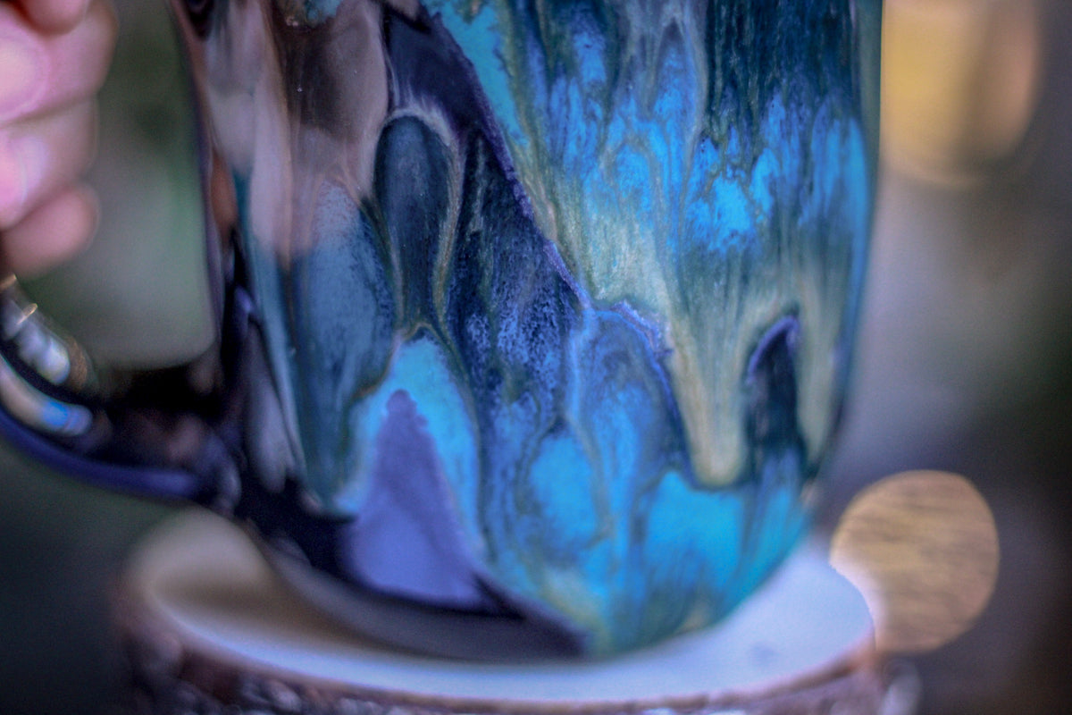 27-D Turquoise Grotto Notched Mug - MISFIT, 23 oz. - 25% off