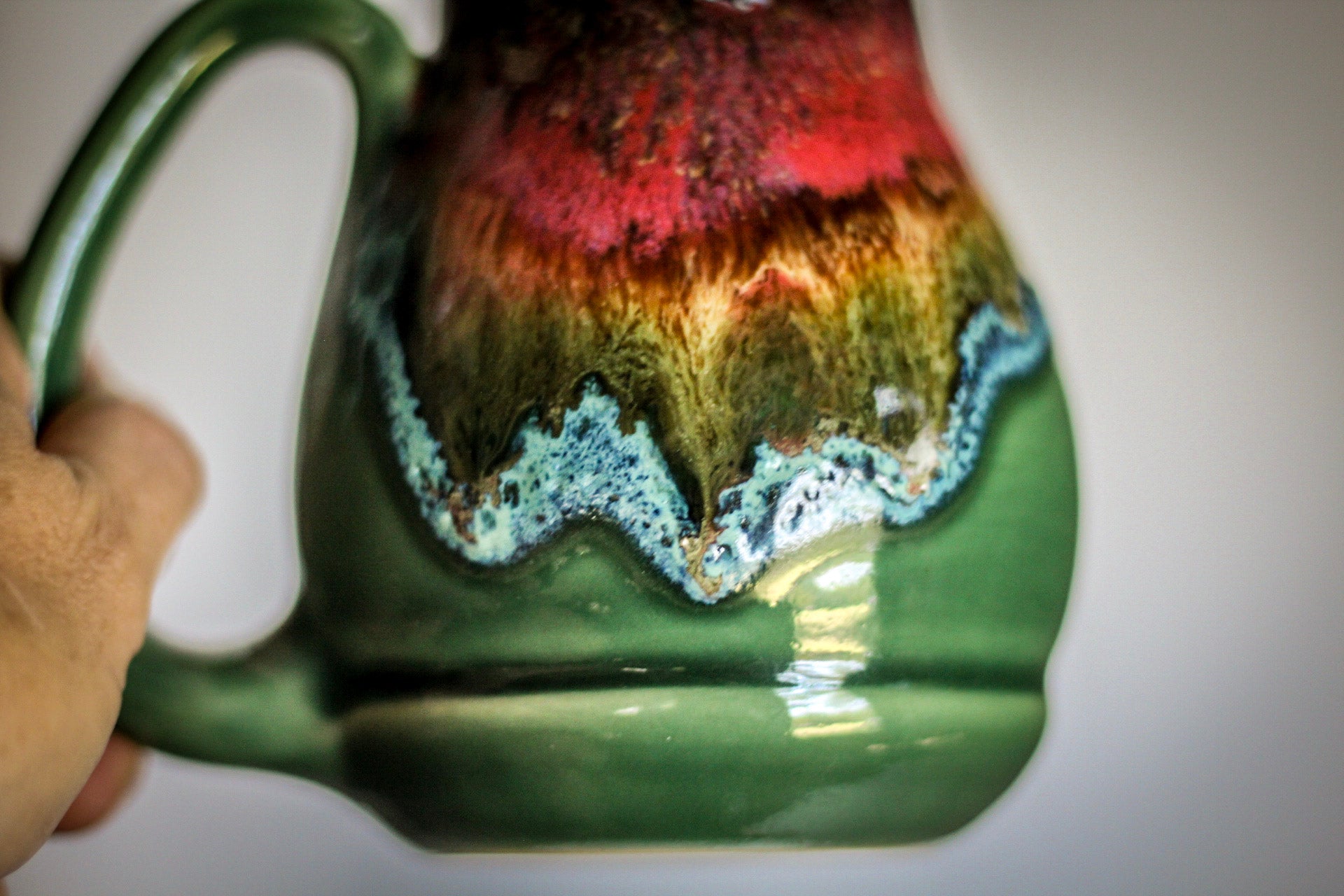 03-A Alpine Mountain Meadow Flared Acorn Mug - TOP SHELF, 19 oz.