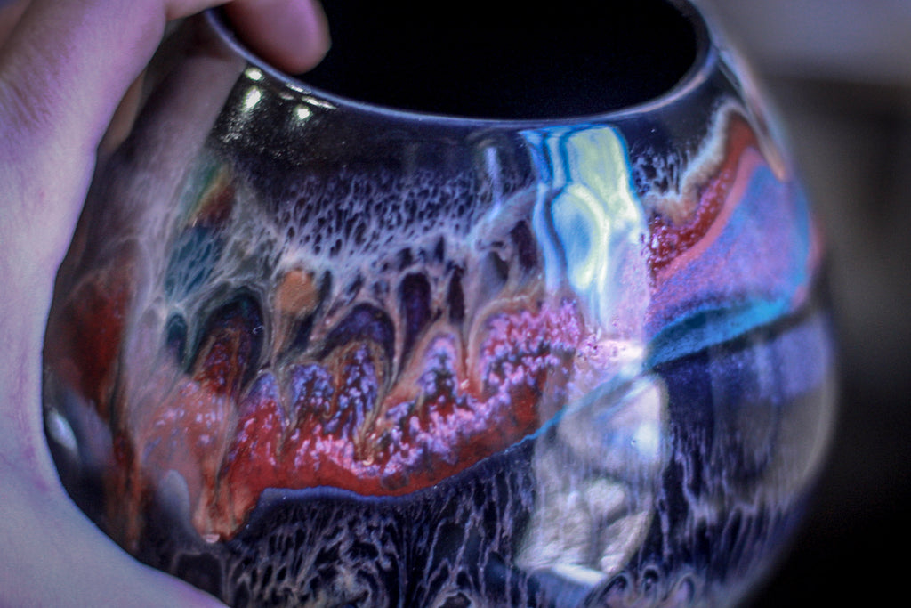 29-B Cosmic Grotto Vase, 27 oz.