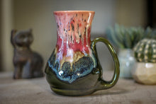 Load image into Gallery viewer, 15-A Coral Mountain Meadow Flared Acorn Mug - TOP SHELF MISFIT, 21 oz.