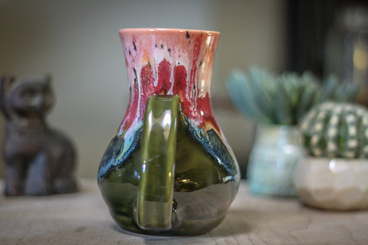 15-A Coral Mountain Meadow Flared Acorn Mug - TOP SHELF MISFIT, 21 oz.