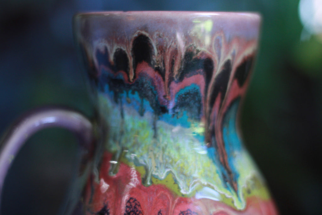 03-A Purple Rainbow Grotto Flared Mug - TOP SHELF, 20 oz.