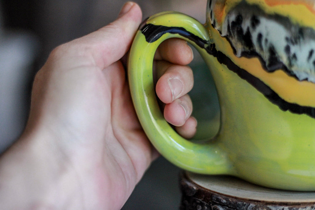 03-F Bumblebee Jasper Variation Mug, 23 oz.