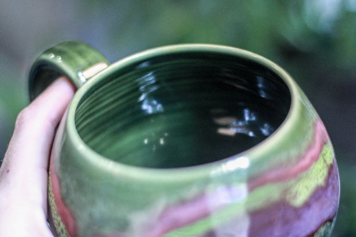 03-D Coleus Squat Mug, 17 oz.
